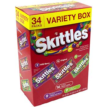 Skittles&#174; Variety Box, 34/BX