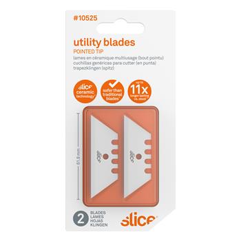 Slice Utility Blades, Pointed Tip, 2/PK