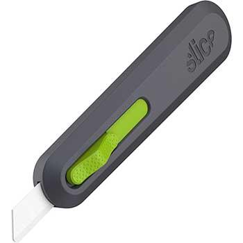 Slice&#174; Auto Retractable Utility Knife, Black/Green
