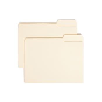 Smead File Folders, 1/3 Cut Third Position, One-Ply Top Tab, Letter, Manila, 100/Box