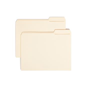 Smead File Folder, 1/3 Cut Third Position, Reinforced Top Tab, Letter, Manila, 100/Box