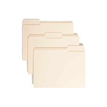 Smead File Folders, 1/3 Cut Assorted, One-Ply Top Tab, Letter, Manila, 24/Pack