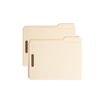Smead Folder, Two Fasteners, 2/5 Cut Right Center, Top Tab, Letter, Manila, 50/Box