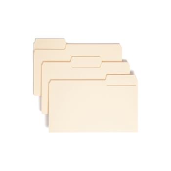 Smead SuperTab File Folders, 1/3 Cut Top Tab, Legal, Manila, 100/Box