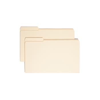 Smead File Folder, 1/3 Cut First Position, Reinforced Top Tab, Legal, Manila, 100/Box