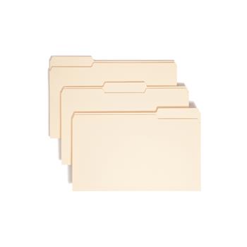 Smead Antimicrobial File Folders, 1/3 Cut Top Tab, Legal, Manila, 100/Box