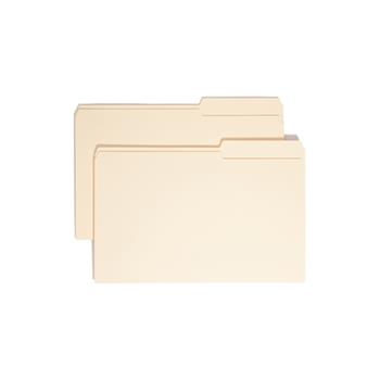 Smead Guide Height File Folders, 2/5 Cut Right Top Tab, Legal, Manila, 100/Box