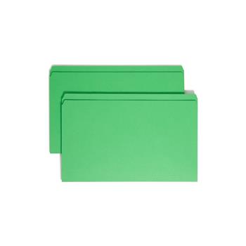 Smead File Folders, Straight Cut, Reinforced Top Tab, Legal, Green, 100/Box