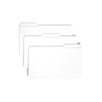 Smead File Folders, 1/3 Cut, Reinforced Top Tab, Legal, White, 100/Box