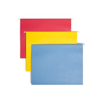 Smead Tuff Hanging Folder with Easy Slide Tab, Letter, Assorted, 15/Pack