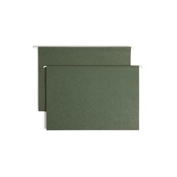 Smead Two Inch Capacity Box Bottom Hanging File Folders, Legal, Green, 25/Box
