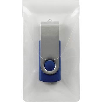 Smead Self-Adhesive USB Flash Drive Pocket, Clear, 6/Pack