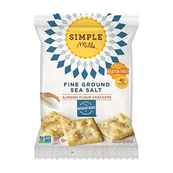 Simple Mills Sea Salt Almond Crackers, 1.4 oz., 24/CS