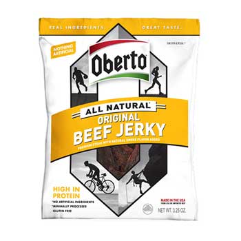 Oberto Original Beef Jerky, 3.25 oz., 8/CS