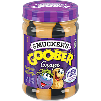 Smucker&#39;s Goober Peanut Butter and Grape Jelly Stripes, 18 oz