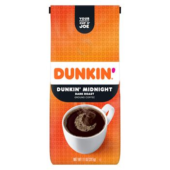 Dunkin&#39; Ground Coffee, Dunkin&#39; Dark&#174;, 11 oz. Bag