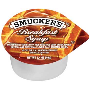 Smucker&#39;s Breakfast Syrup, Single Serve, 1.4 oz., 100/CT