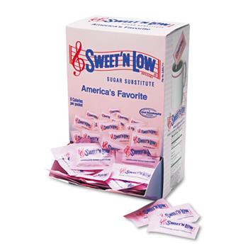 Sweet&#39;N Low No Calorie Sugar Substitute Packets, 400/BX, 4 BX/CT