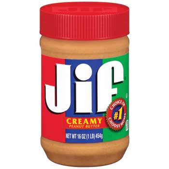 Jif Creamy Peanut Butter, 16 oz. Jar