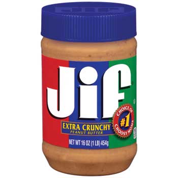 Jif Extra Crunchy Peanut Butter, 16 oz. Jar
