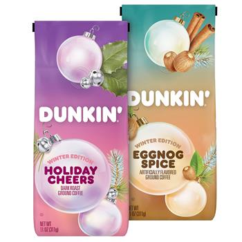 Dunkin&#39; Holiday Coffee Variety Bundle, 11 oz, 2/PK