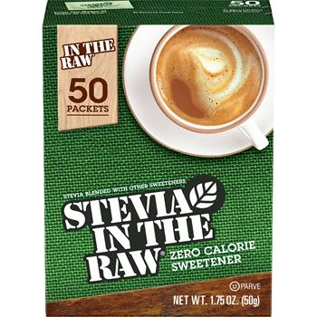 Stevia in the Raw Zero Calorie Single-Serve Sweetener Packets, 50/BX, 12/CT