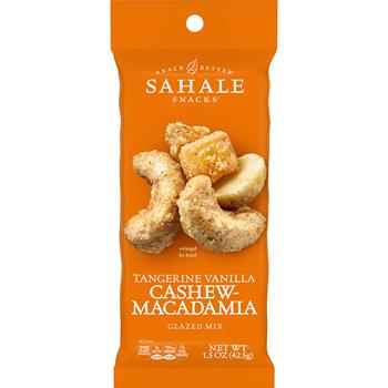 Sahale Snacks Glazed Mixes, Tangerine Vanilla, 1.5 oz Pouch, 18/Carton