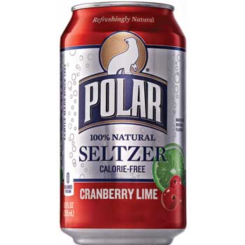 Polar&#174; Cranberry Lime Seltzer, 12 oz., 12/PK