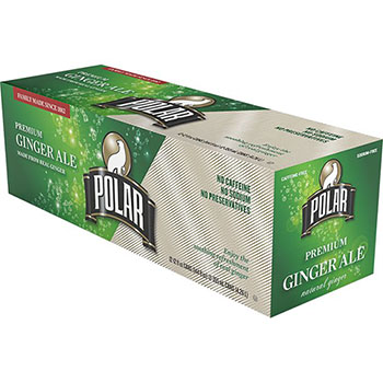 Polar Ginger Ale, Soft Drinks, 12 oz., 12/PK