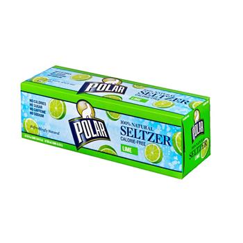 Polar Lime Seltzer, 12 oz., 12/PK