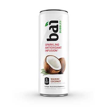 Bai Sparkling Antioxidant Infused Drinks, Waikiki Coconut, 11.5 oz., 12/CS