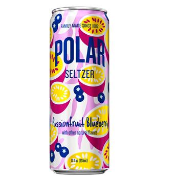 Polar Summer Seltzer, Passionfruit Blueberry, 12oz, 6/PK