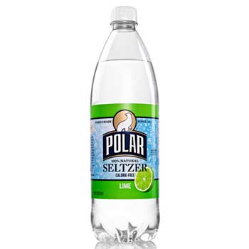 Polar Lime Seltzer, 1 Liter Bottle, 12/CS
