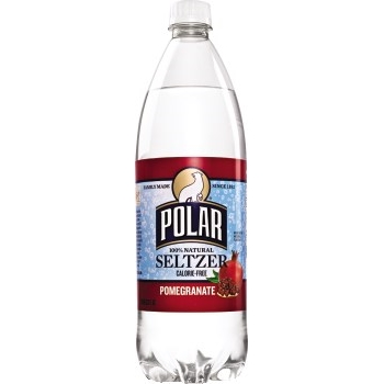Polar Pomegranate Seltzer, 1 Liter Bottle, 12/CS