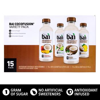 Bai Cocofusion Variety Pack, 18 oz, 15/CS