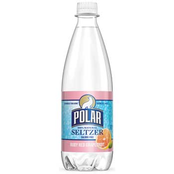 Polar Seltzer Water, Ruby Red Grapefruit, 20 oz., 24/CS