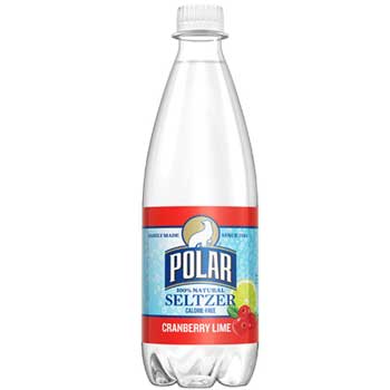 Polar Cranberry Lime Seltzer, 20 oz. Bottle, 24/CS