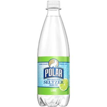 Polar Lime Seltzer, 20 oz. Bottle, 24/CS