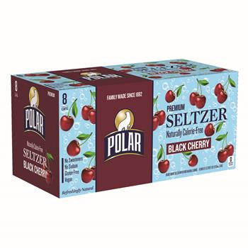 Polar Black Cherry Seltzer, 12 oz, 8/Pack