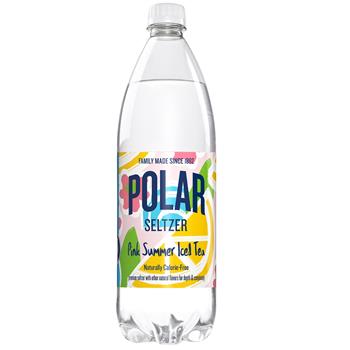 Polar Summer Seltzer, Pink Summer Iced Tea, 1 Liter, 12/CS