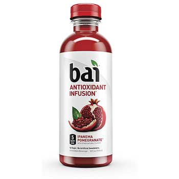 Bai&#174; Antioxidant Infused Drinks, Ipanema Pomegranate, 18 oz., 12/CS