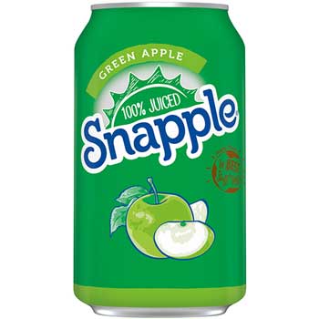 Snapple 100% Green Apple Juice, 11.5 oz. Cans, 24/CS