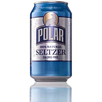 Polar&#174; Plain Seltzer, 12 oz., 12/PK