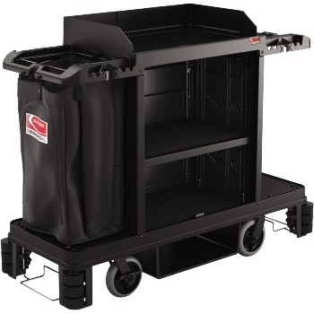 Suncast&#174; Commercial Premium Housekeeping Cart with Standard Bag &amp; Variable Caster System