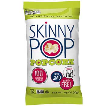 SkinnyPop Popcorn 100 Calorie Popcorn, 0.65 oz., 30/CS