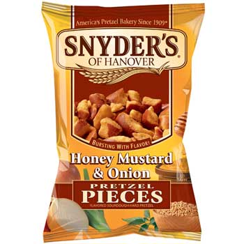 Snyder&#39;s&#174; of Hanover Honey Mustard and Onion Pieces, 2.25 oz., 60/CS