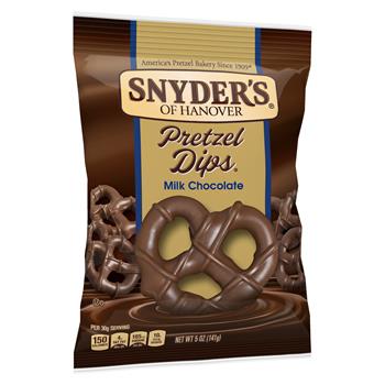 Snyder&#39;s&#174; of Hanover Hershey Milk Chocolate Covered Pretzel, 5 oz, 8/CS