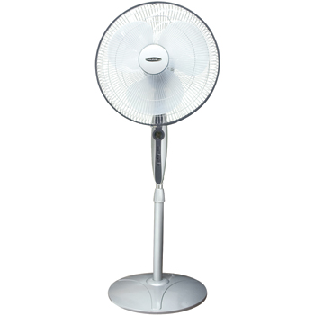 Soleus Air Stand Fan with Remote Control, 16&quot;, Silver