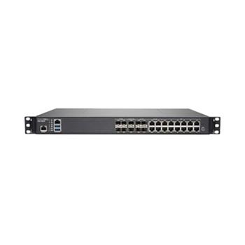 SonicWall Firewall Appliance, Rack Mountable, NSA 3650, 1000 Base-X, 16 Port, Graphite