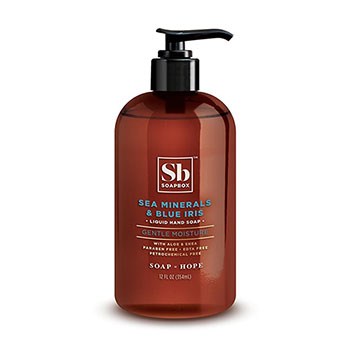 Soapbox™ Liquid Hand Soap, Sea Minerals &amp; Blue Iris, 12.0 oz, Luxe